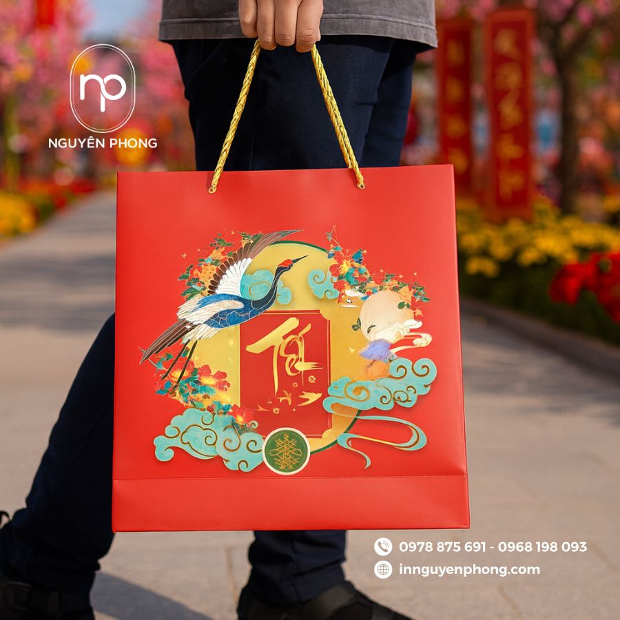 In túi giấy đựng quà tết tại TPHCM giá rẻ